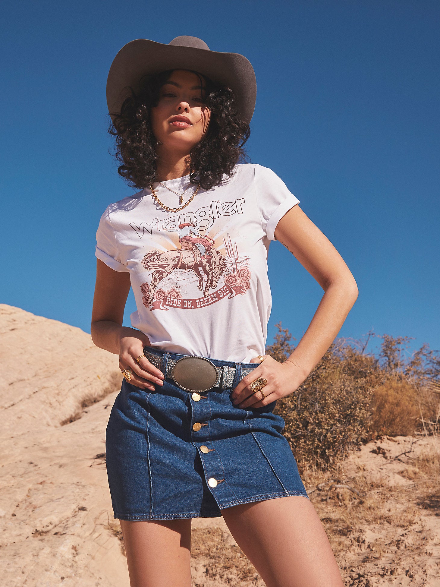 Bright White - Wrangler® x Yellow Rose by Kendra Scott Graphic Tee