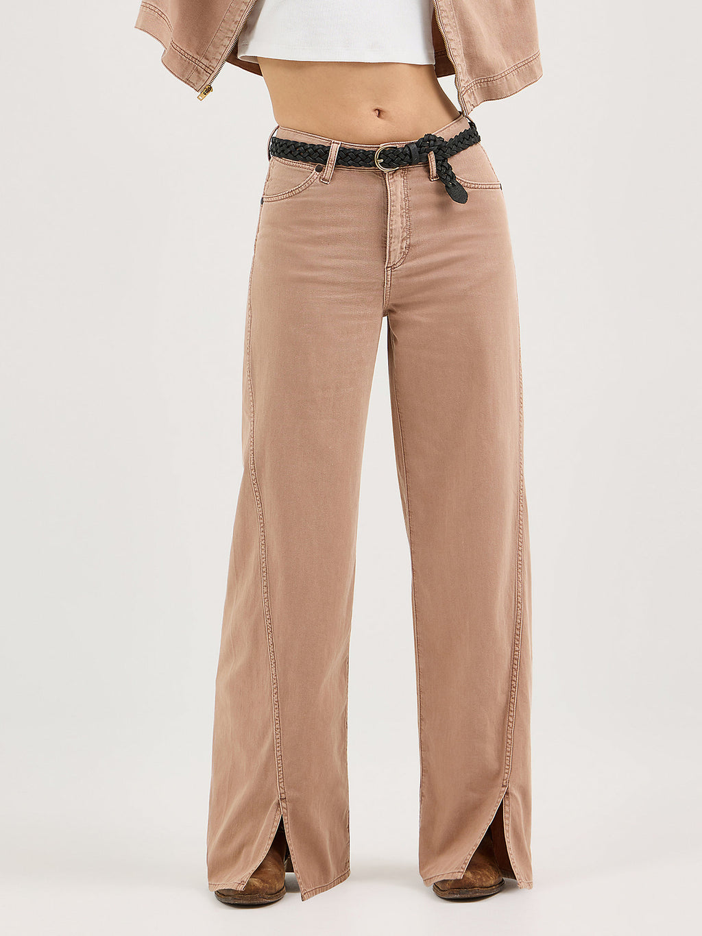 Raw Umber - Women's Loose Spat Jean