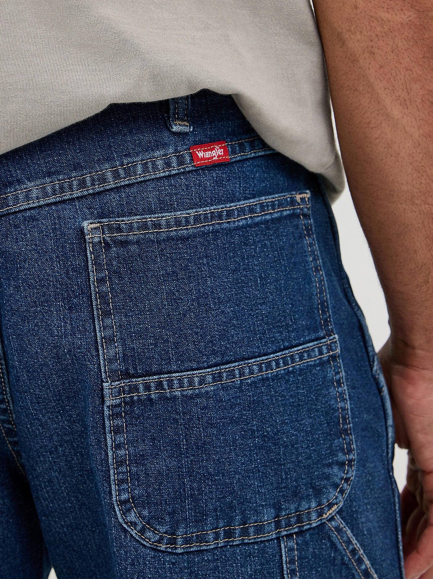 Dark Indigo - Men's Wrangler® Five Star Premium Carpenter Shorts