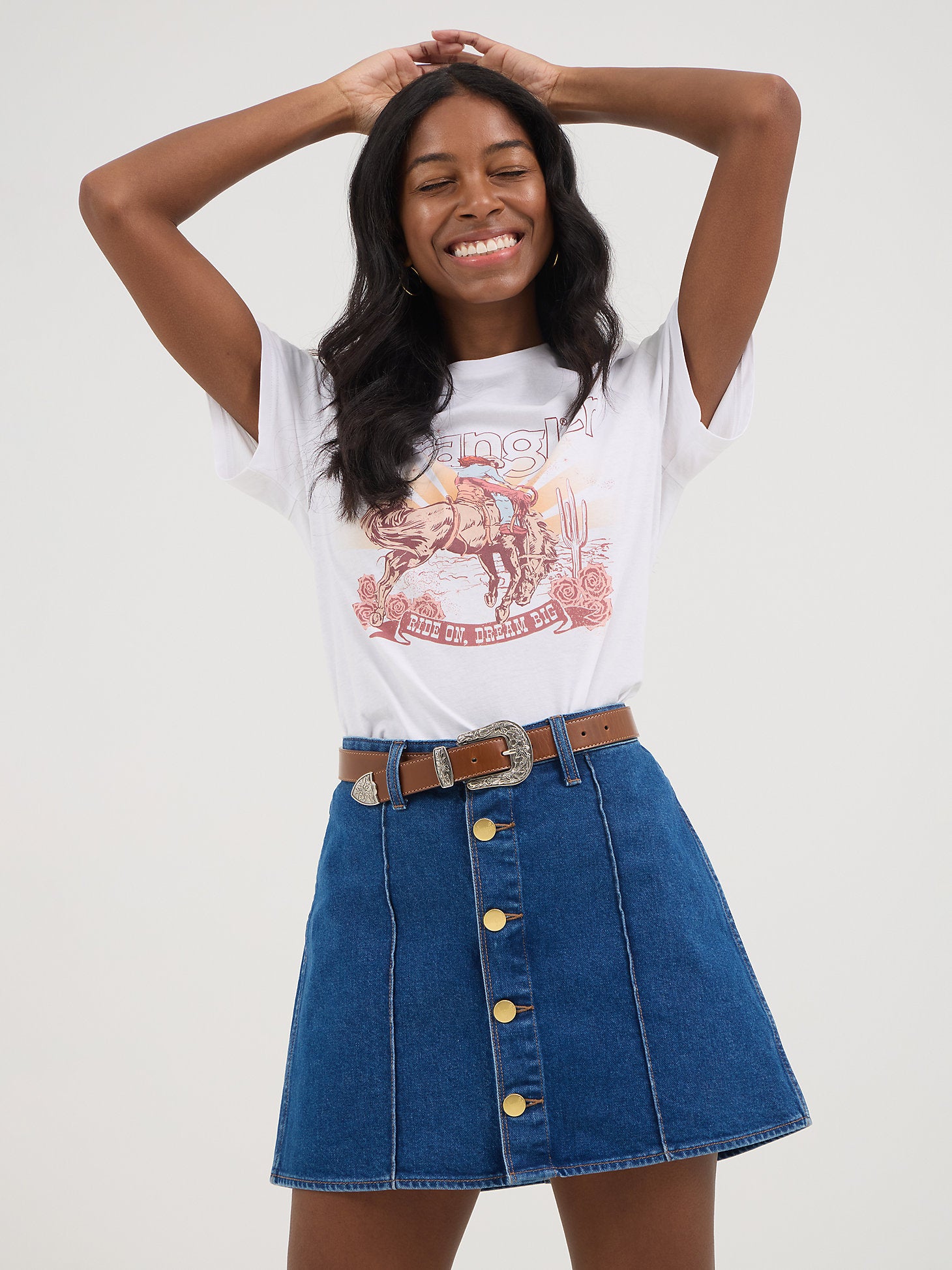 Bright White - Wrangler® x Yellow Rose by Kendra Scott Graphic Tee